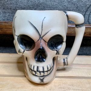 Vintage Spooky Skull Mug - Made in Japan